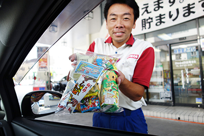 ガソリンスタンド店員